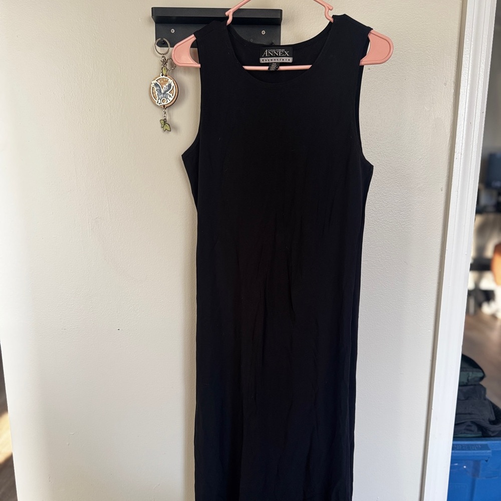 Casual Corner Elegant Black Midi Dress